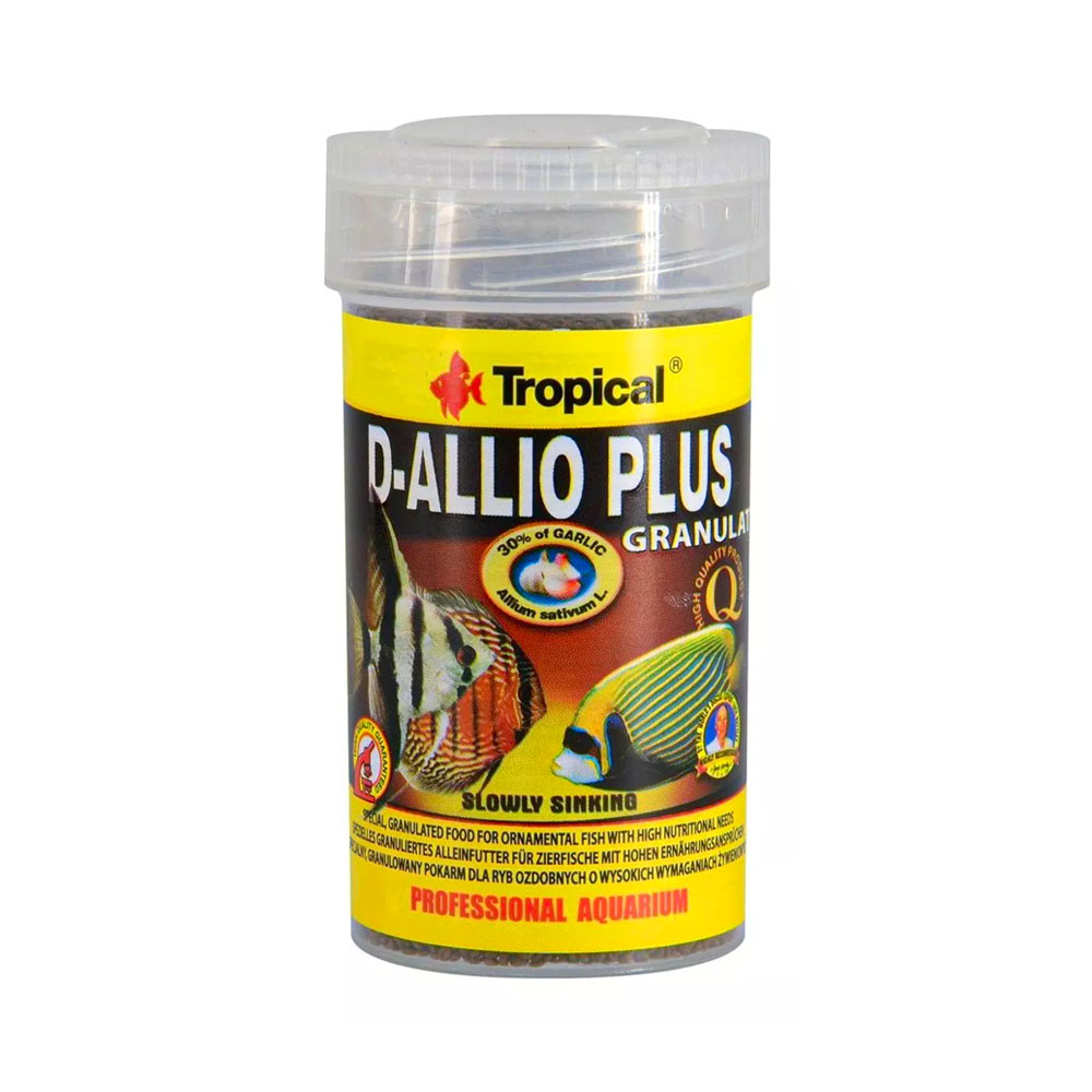 Ração Tropical D-Allio Plus Granulat para Peixes 60g