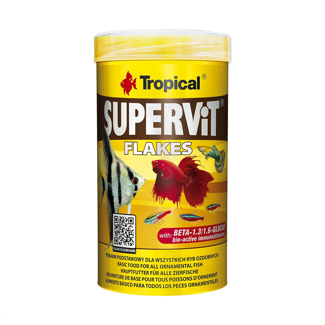 Ração Tropical Supervit Flakes para Peixes 50g