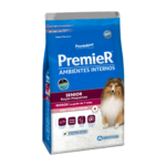 Ração Premier Ambientes Internos para Cães de Raças Pequenas Sênior Sabor Frango e Salmão 1Kg