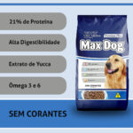 Ração Max Dog para Cães Adultos 15Kg