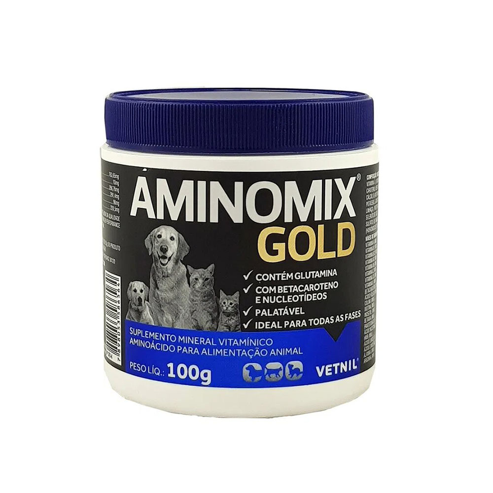 Aminomix Gold para Cães e Gatos 100g Vetnil