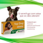 Vermífugo Top Dog para Cães Até 10Kg 4 Comprimidos Ourofino