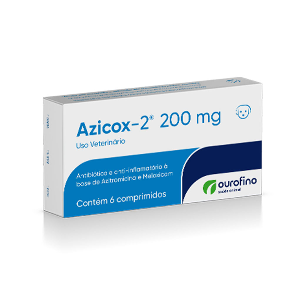 Azicox -2 200mg 6 Comprimidos Ourofino