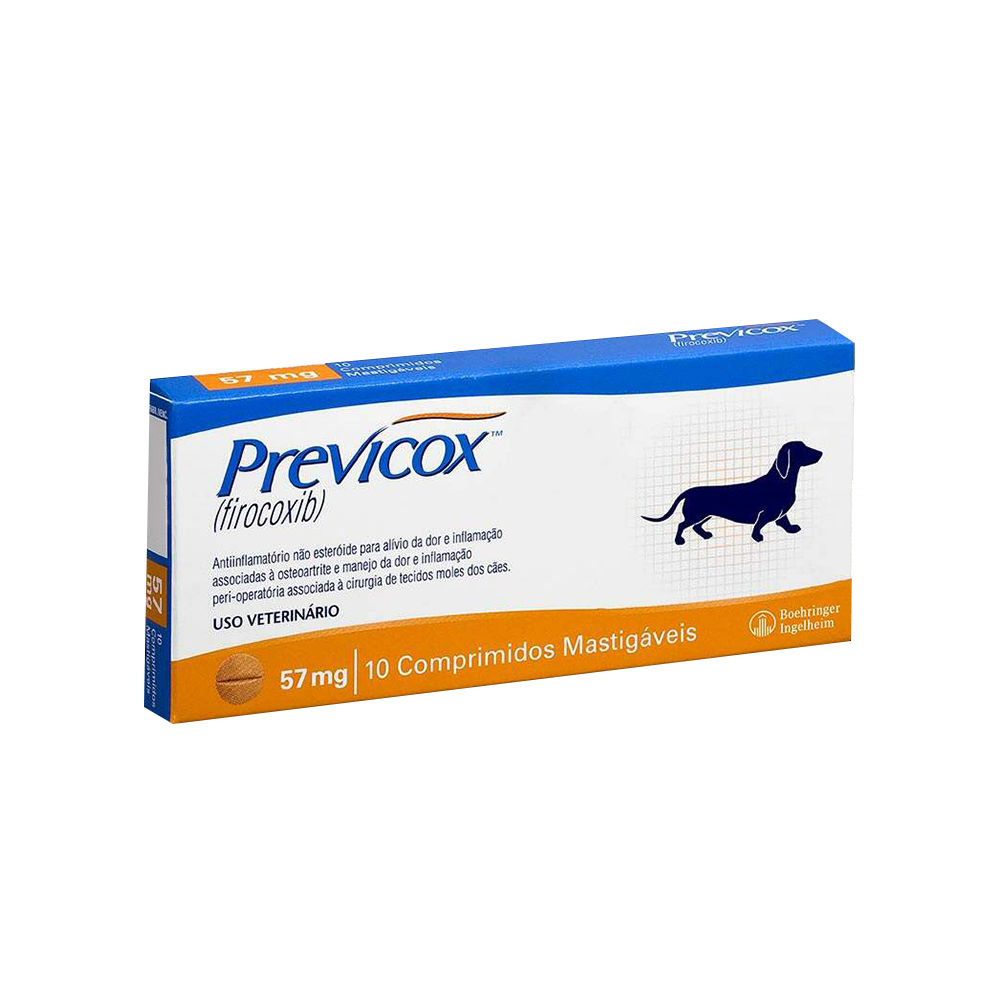 Previcox 57mg para Cães 10 Comprimidos Boehringer Ingelheim