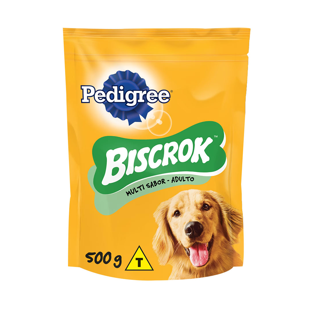 Biscoito Pedigree Biscrok Multi para Cães Adultos 500g