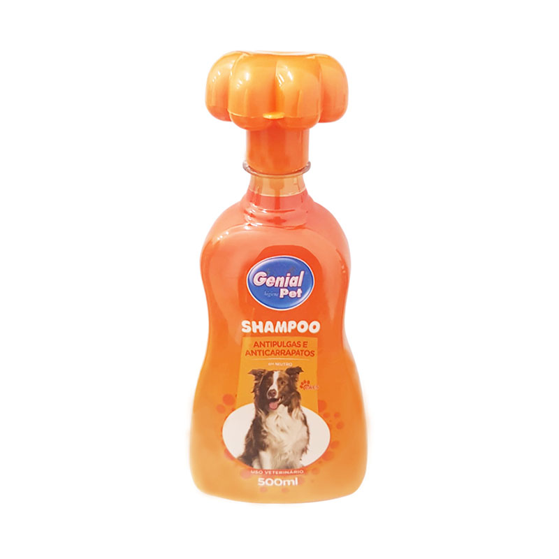 Shampoo Genial Pet Antipulgas e Anticarrapatos para Cães 500ml