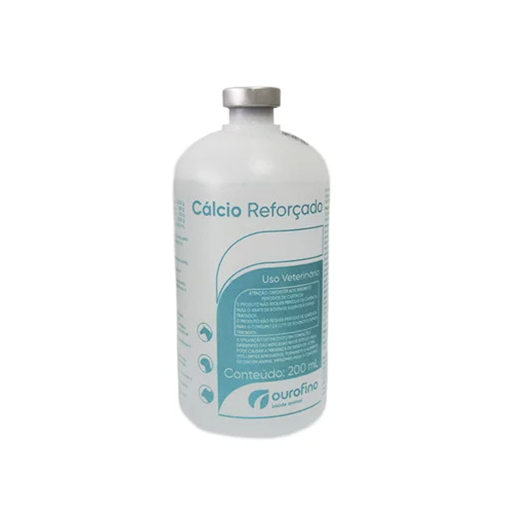 Cálcio Reforçado Injétavel 200ml Ourofino