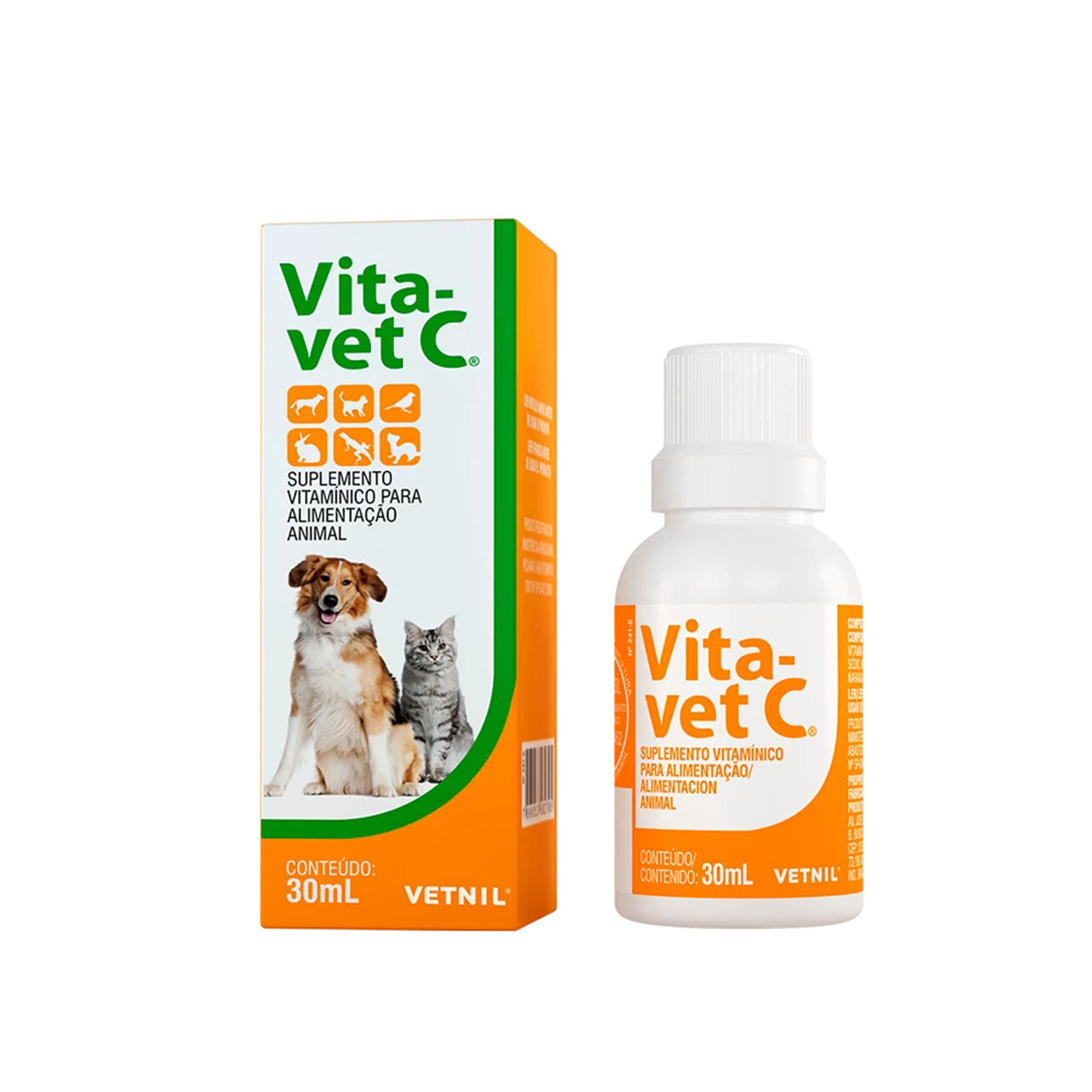 Vita-Vet C 30ml para Cães e Gatos Vetnil