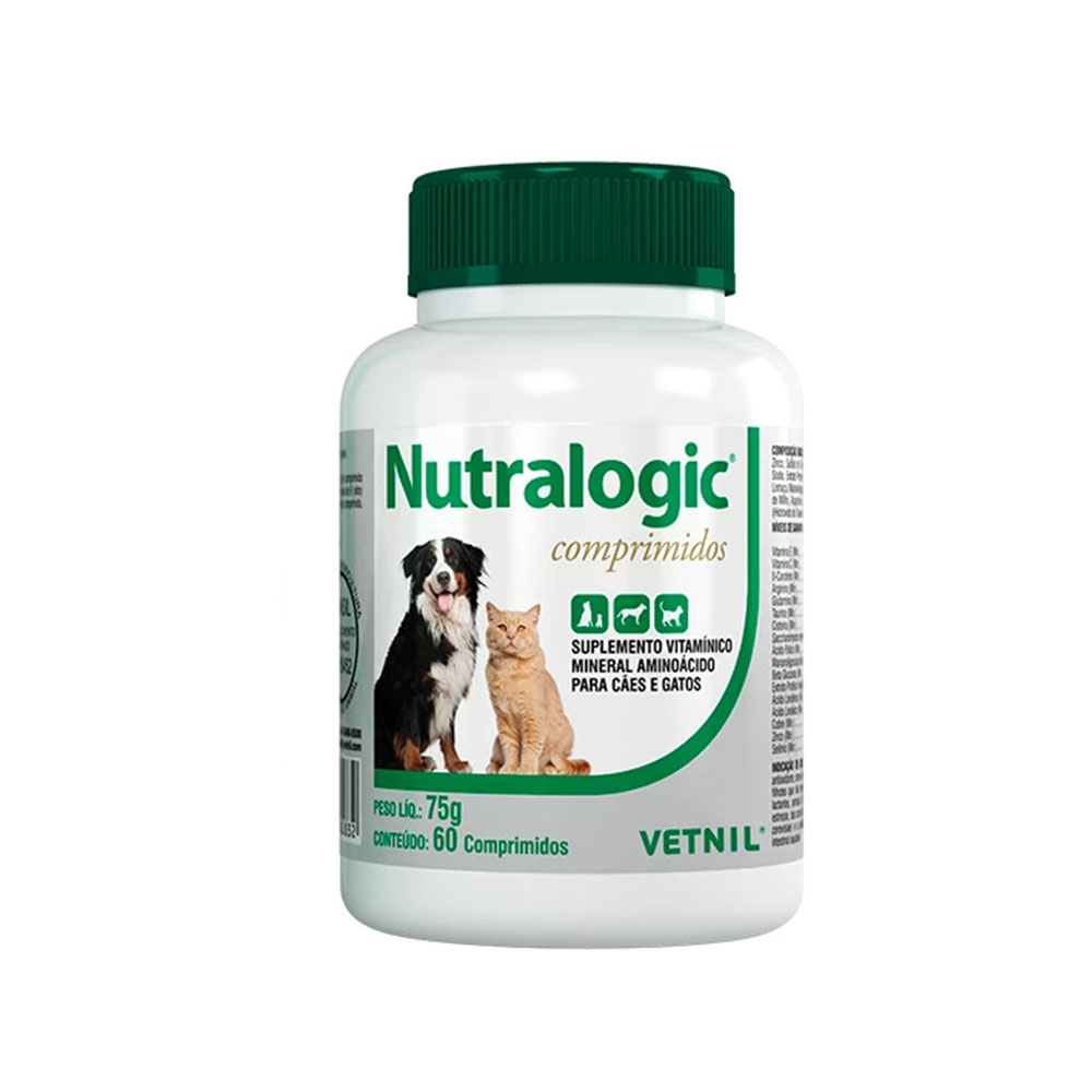 Nutralogic 60 Comprimidos para Cães e Gatos Vetnil