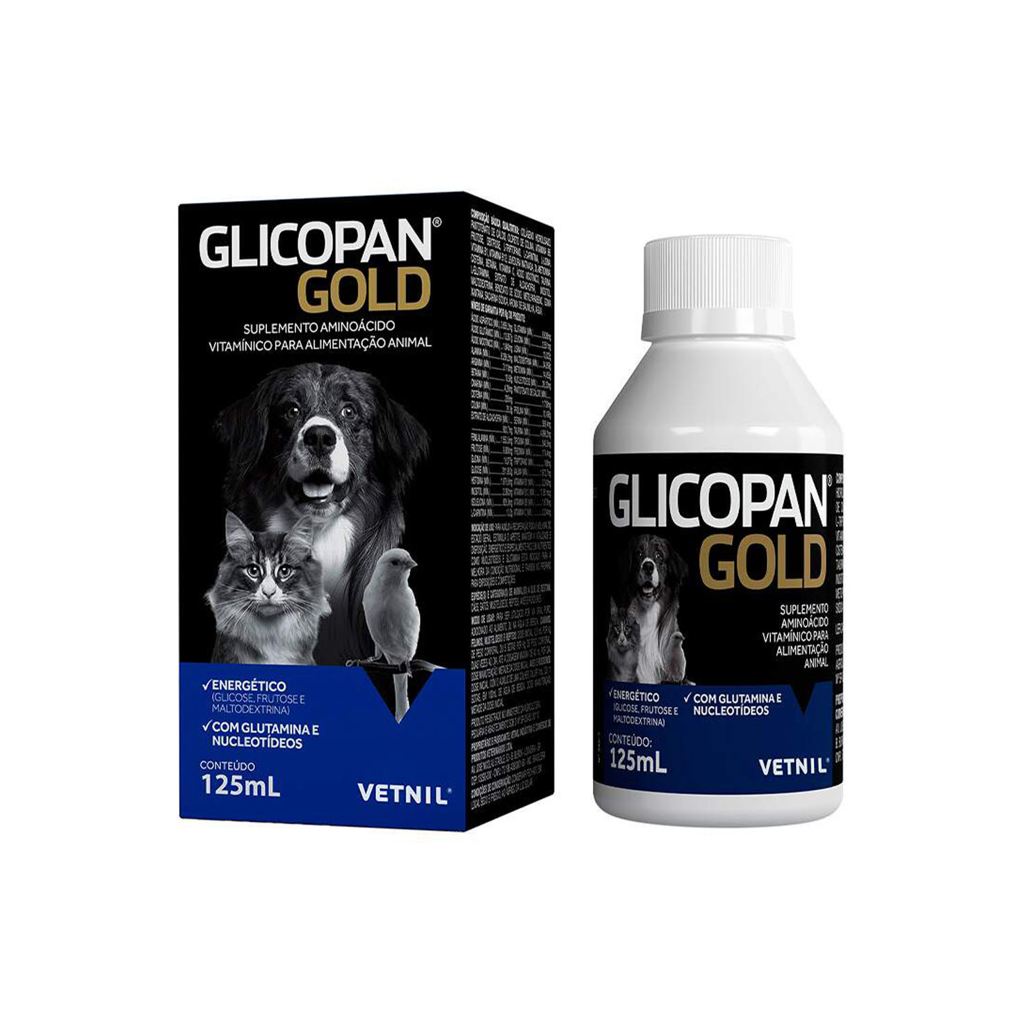 Glicopan Gold 125ml para Cães e Gatos Vetnil