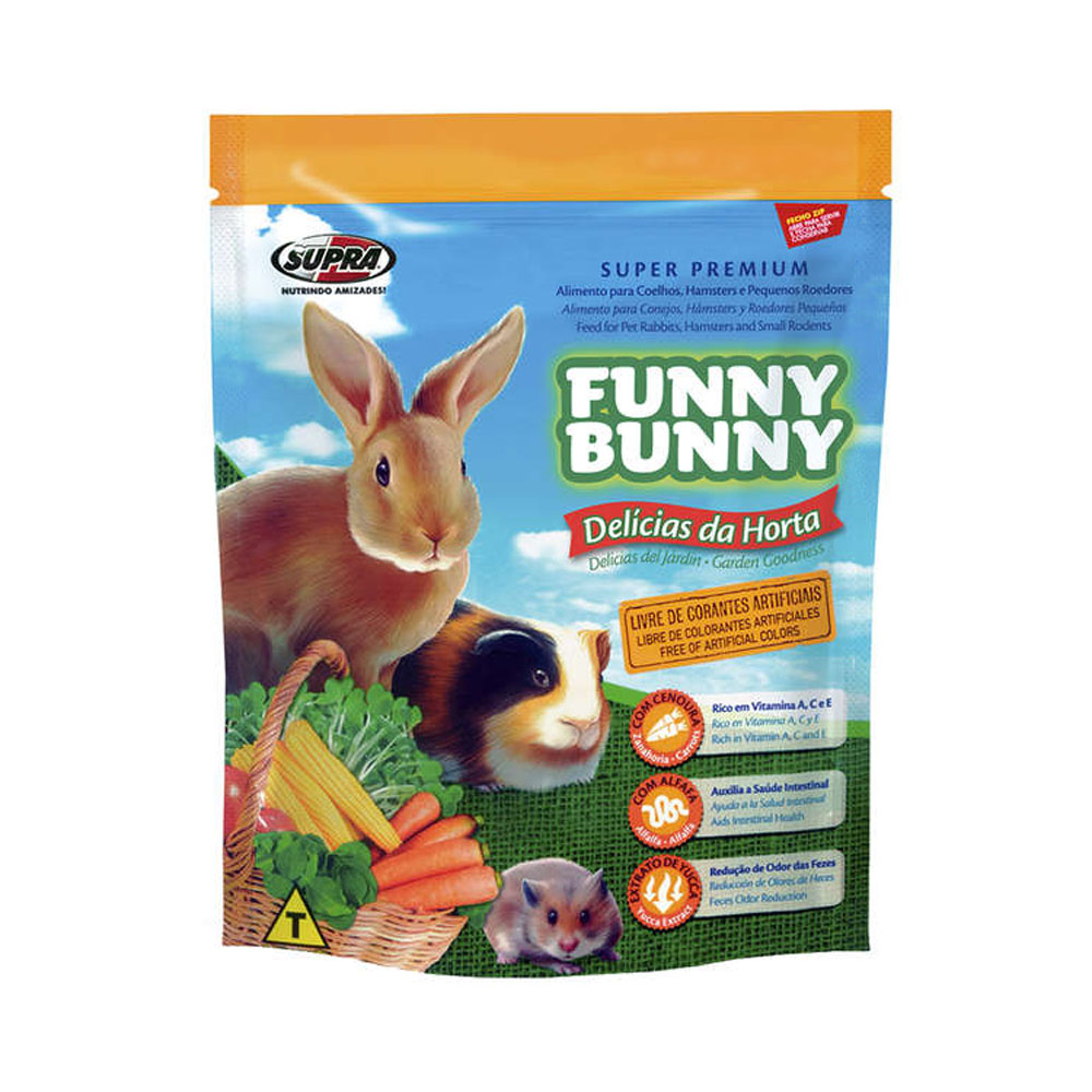 Ração Funny Bunny Delícias da Horta para Roedores 1,8Kg Supra