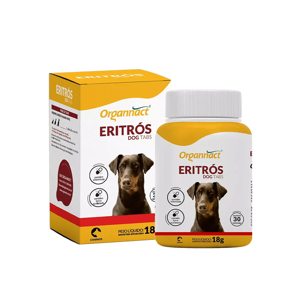 Eritrós Dog Tabs 30 Tabletes para Cães Organnact