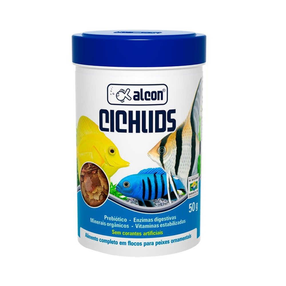 Ração Alcon Cichlids para Peixes 50g