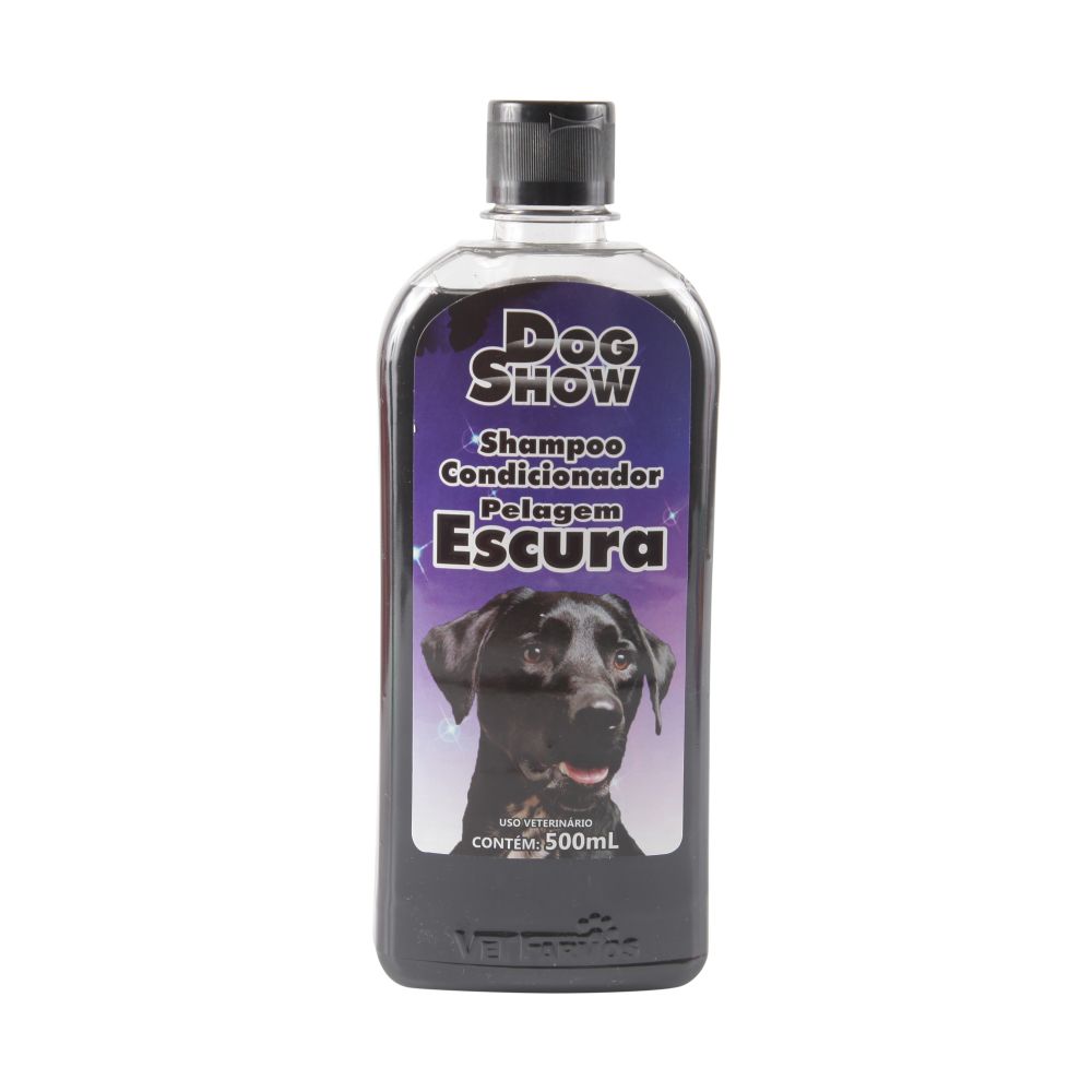 Shampoo Condicionador Dog Show Pelagem Escura para Cães 500ml
