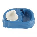 Comedouro Duplo para Cães e Gatos N°01 Azul Nutriplan