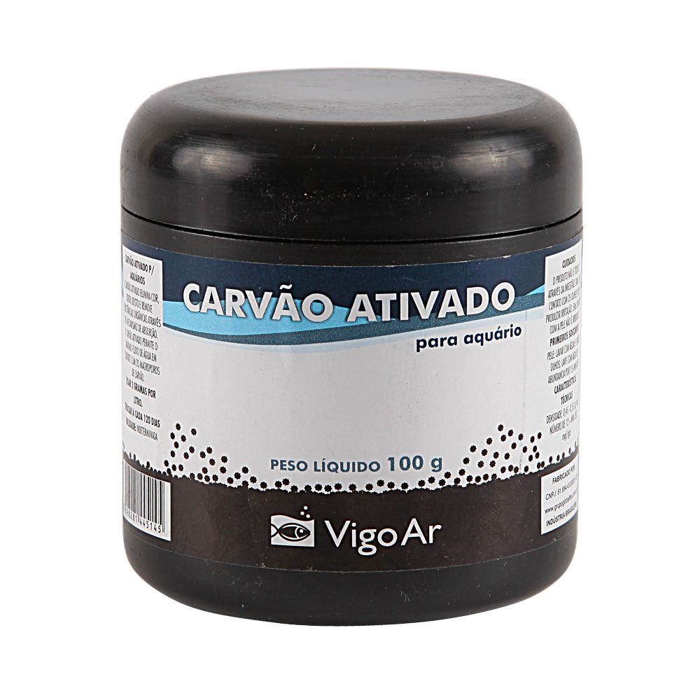 Carvão Ativado Vigo Ar para Aquários 100g