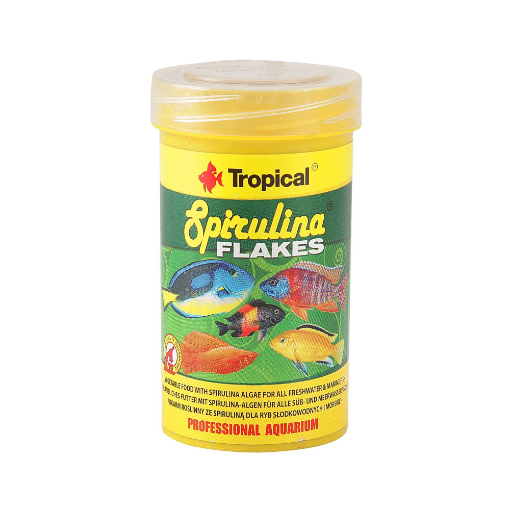 Ração Tropical Spirulina Flakes para Peixes 20g