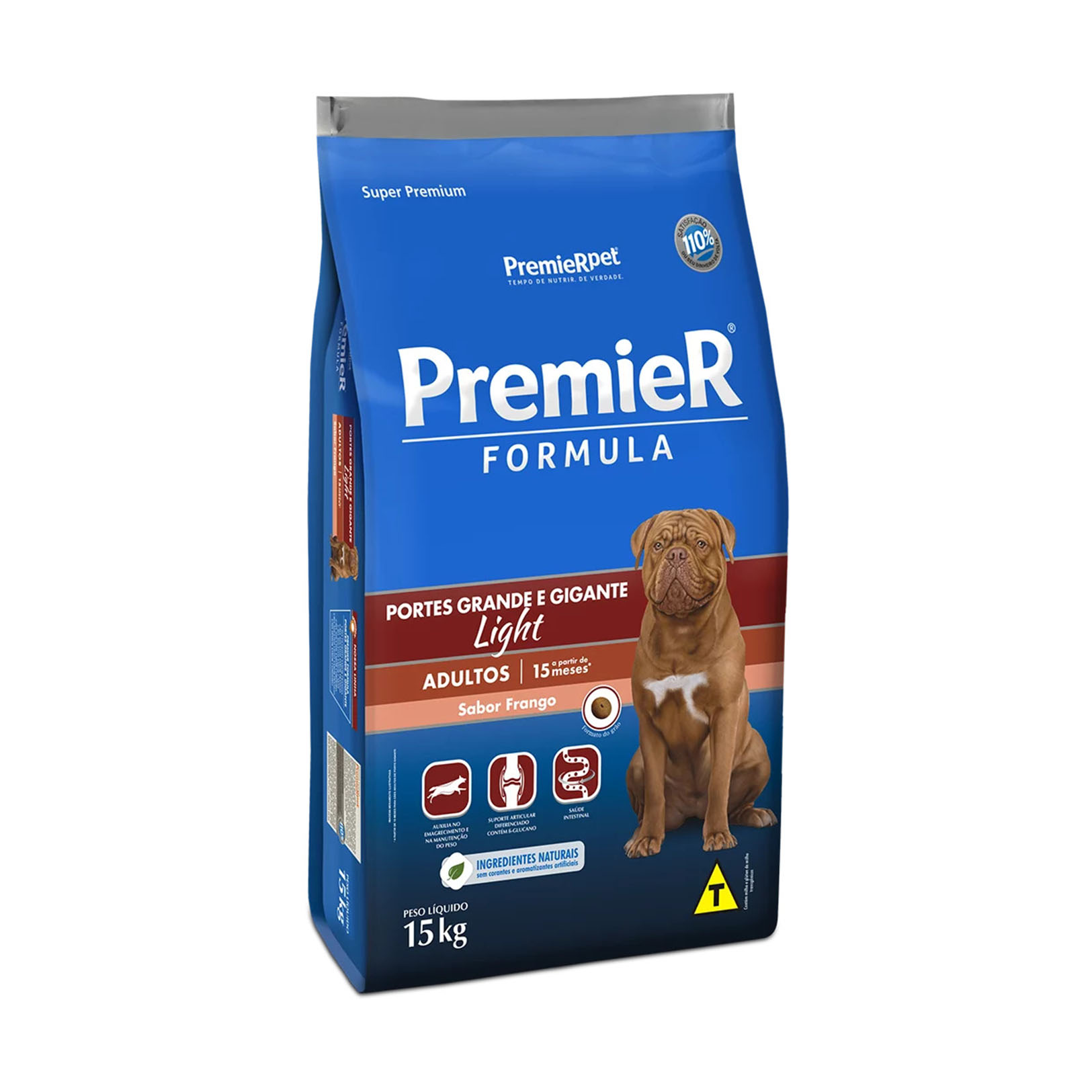 Ração Premier Fórmula Light para Cães Adultos de Portes Grandes e Gigantes Sabor Frango 15Kg