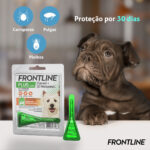 Antipulgas e Carrapatos Frontline Plus para Cães até 10 Kg 0,67ml Boehringer Ingelheim