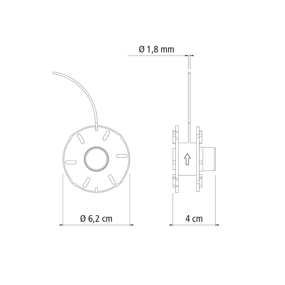 Carretel 1 fio de Nylon 1,8mm para Aparador de Grama com 8m Tramontina