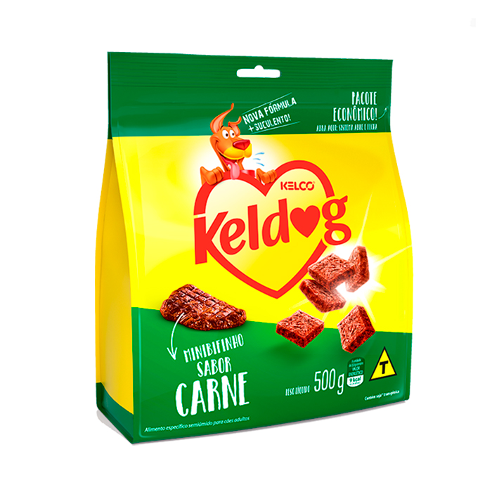 Bifinho Keldog Criadores Mini Bifinhos para Cães Sabor Carne 500g