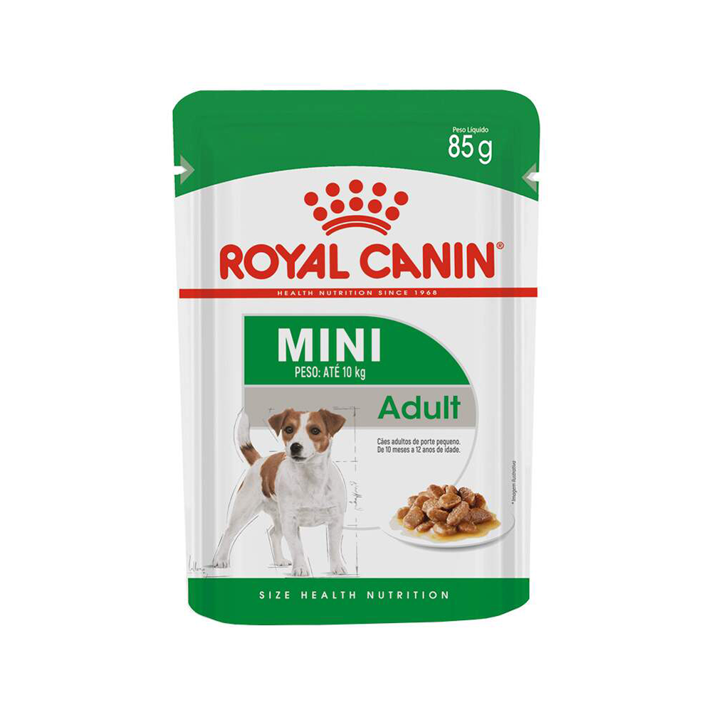 Ração Úmida Royal Canin Mini Adult para Cães Adultos de Porte Pequeno 85g