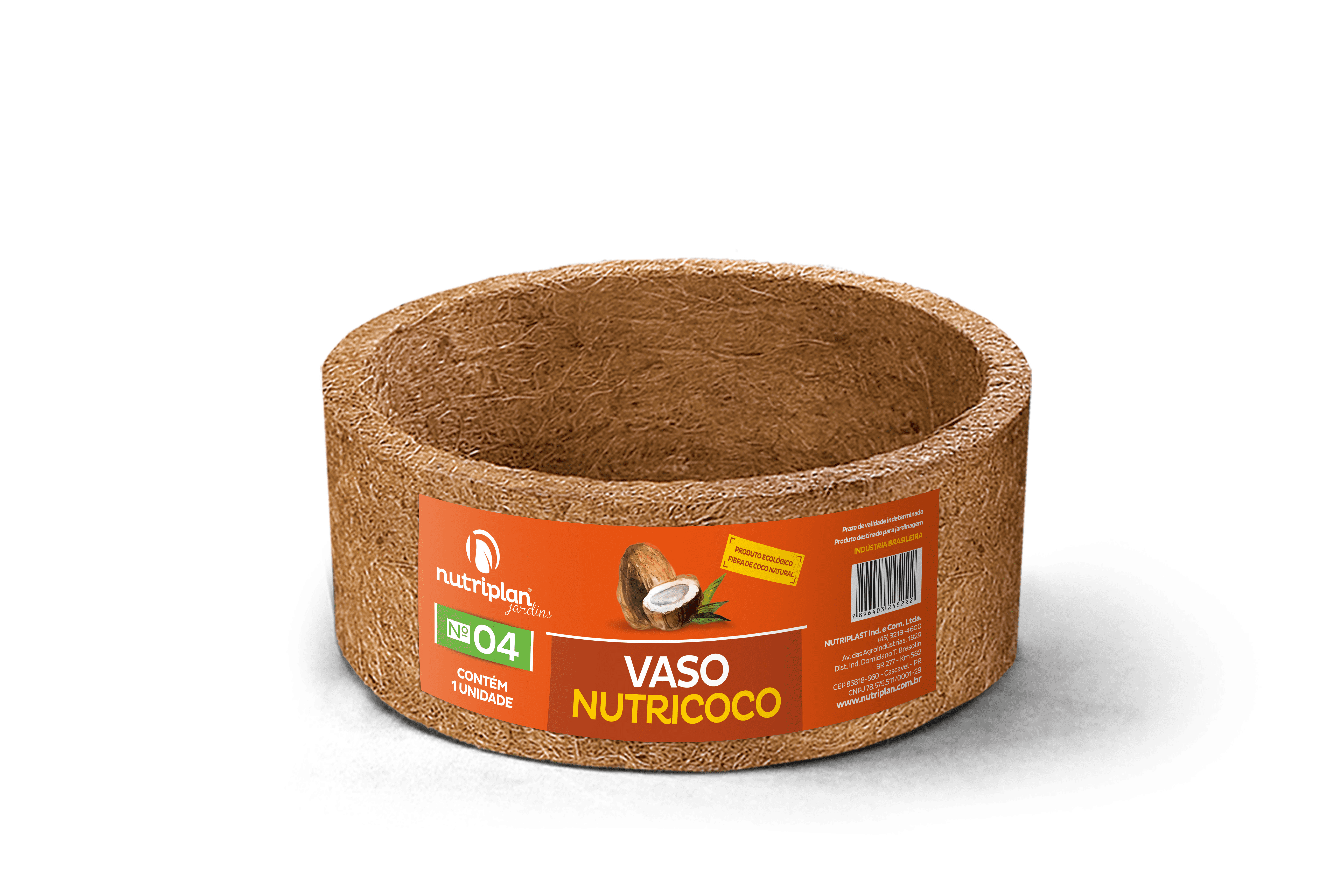 Vaso de Fibra de Coco N04 Nutri Coco Nutriplan