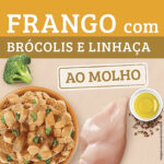 Ração Úmida Kelcat para Gatos Adultos Sabor Frango com Brócolis e Linhaça 85g Kelco