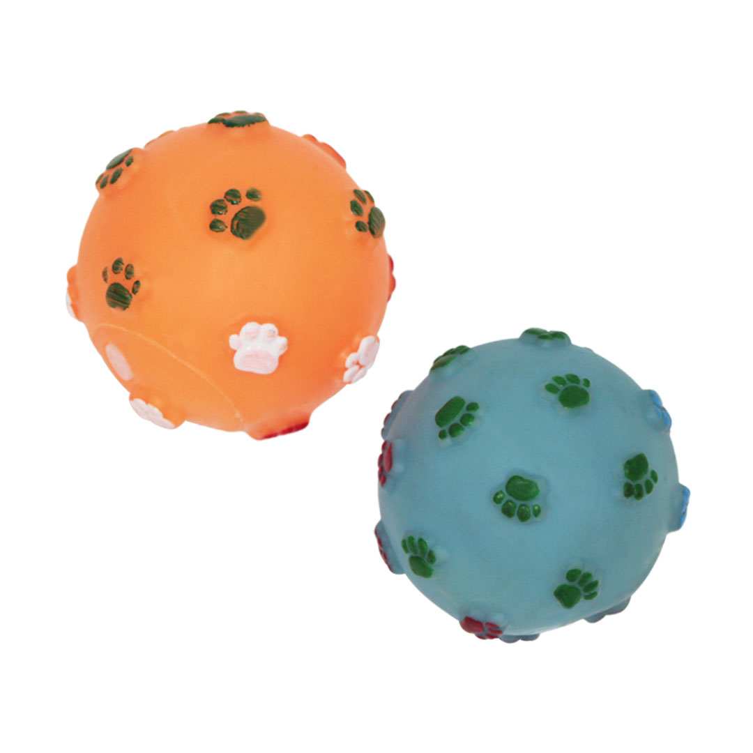 Brinquedo Bola Vinil com Relevo Tamanho M para Cães GR211064 Pet Next Cores Variadas (Unidade)