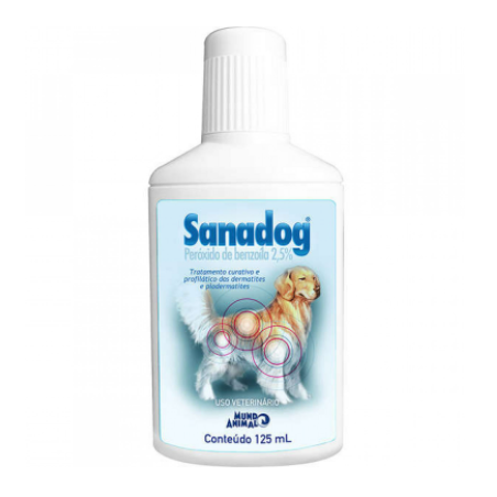 Shampoo Sanadog 125ml para Cães Mundo Animal