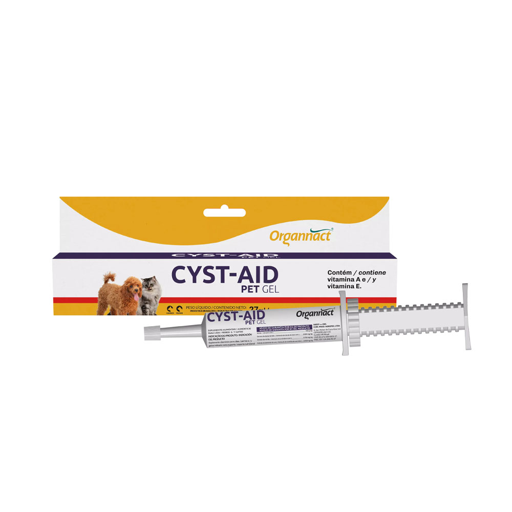 Cyst-Aid Pet Gel para Cães e Gatos 27ml Organnact