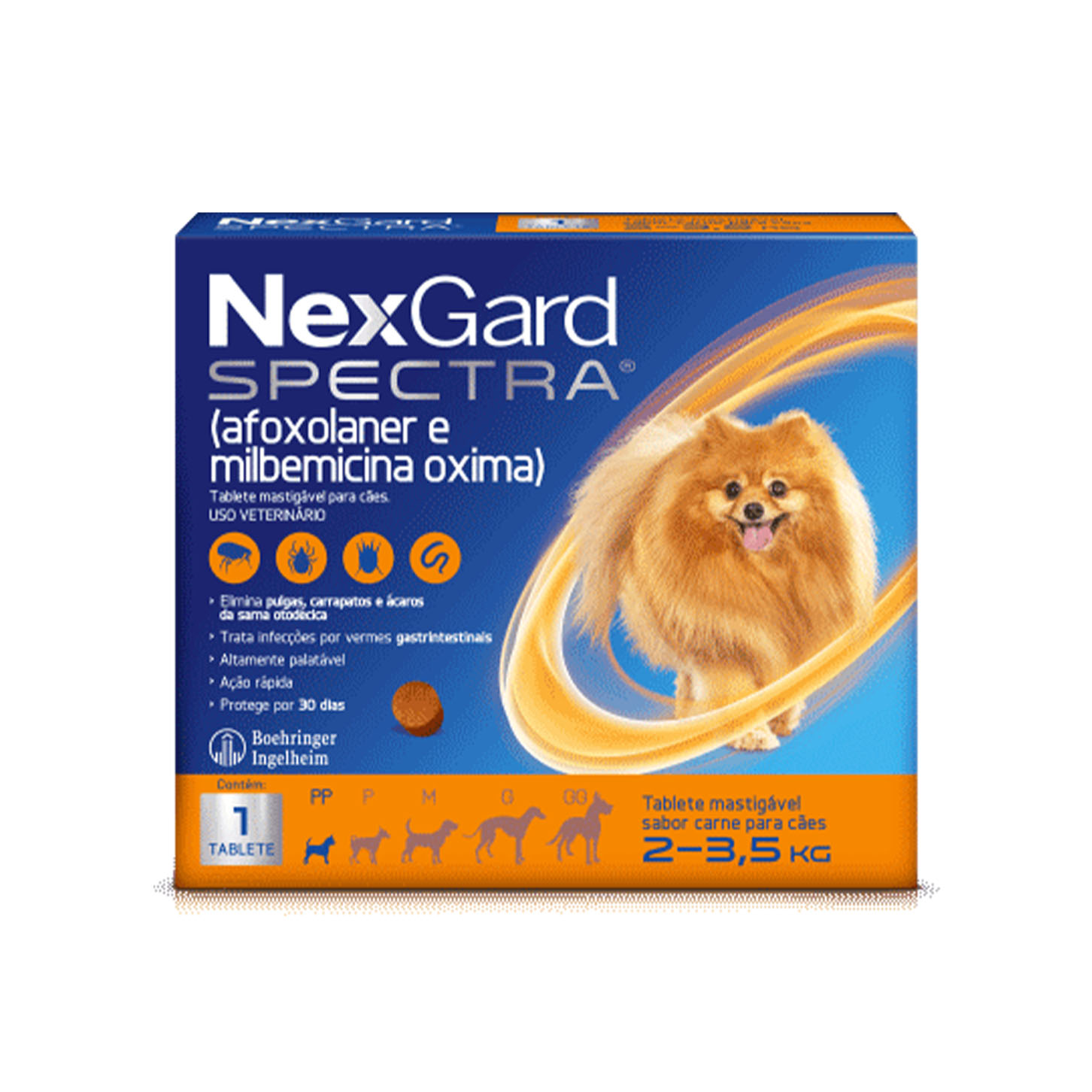 Nexgard Spectra para Cães de 2 a 3,5Kg 1 Comprimido Boehringer Ingelheim