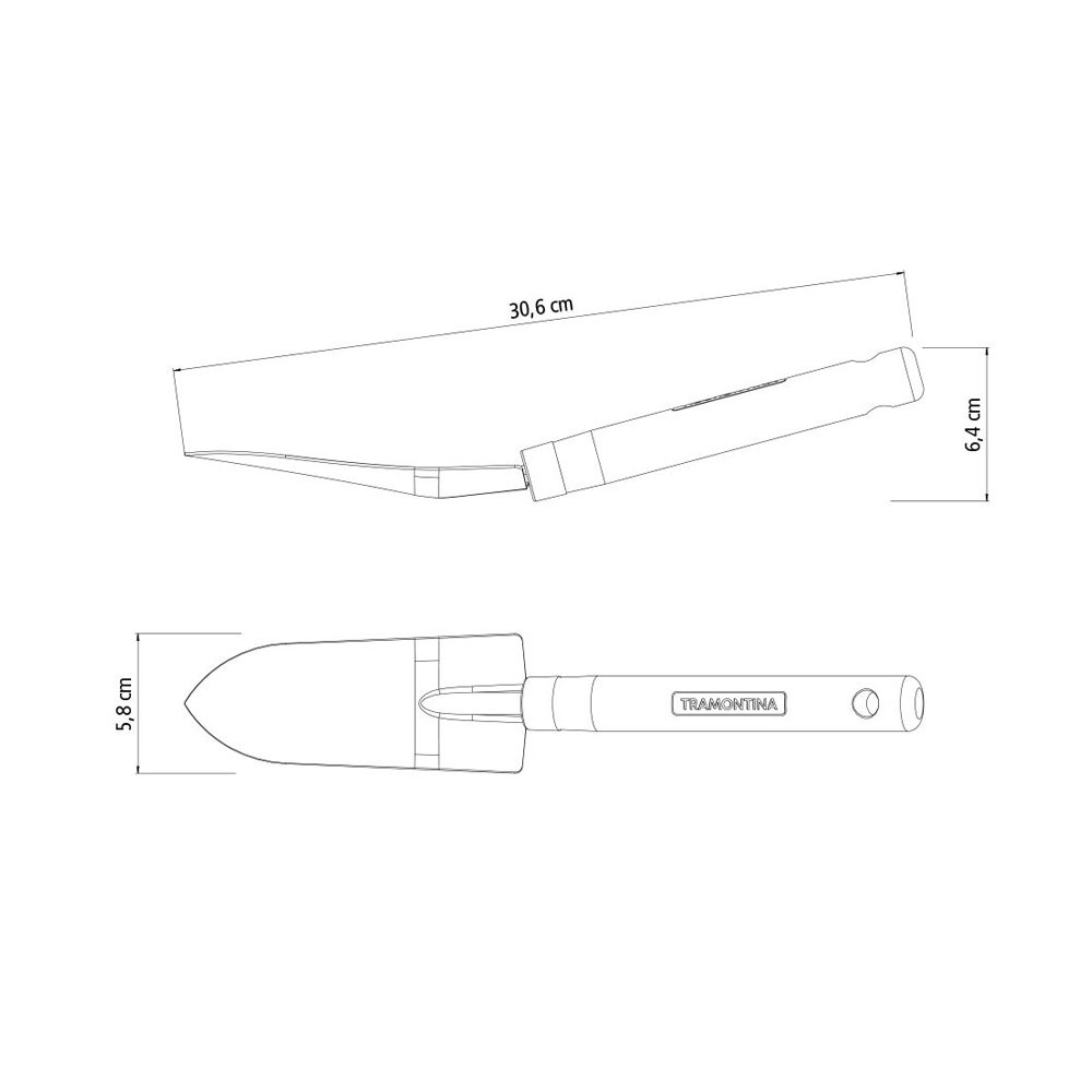 Pazinha Estreita Metálica para Jardinagem 77908/001 Tramontina