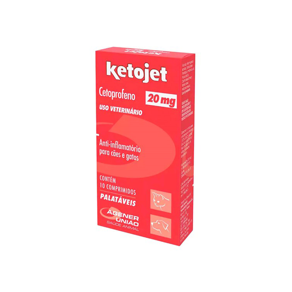 Ketojet 20mg para Cães e Gatos Agener