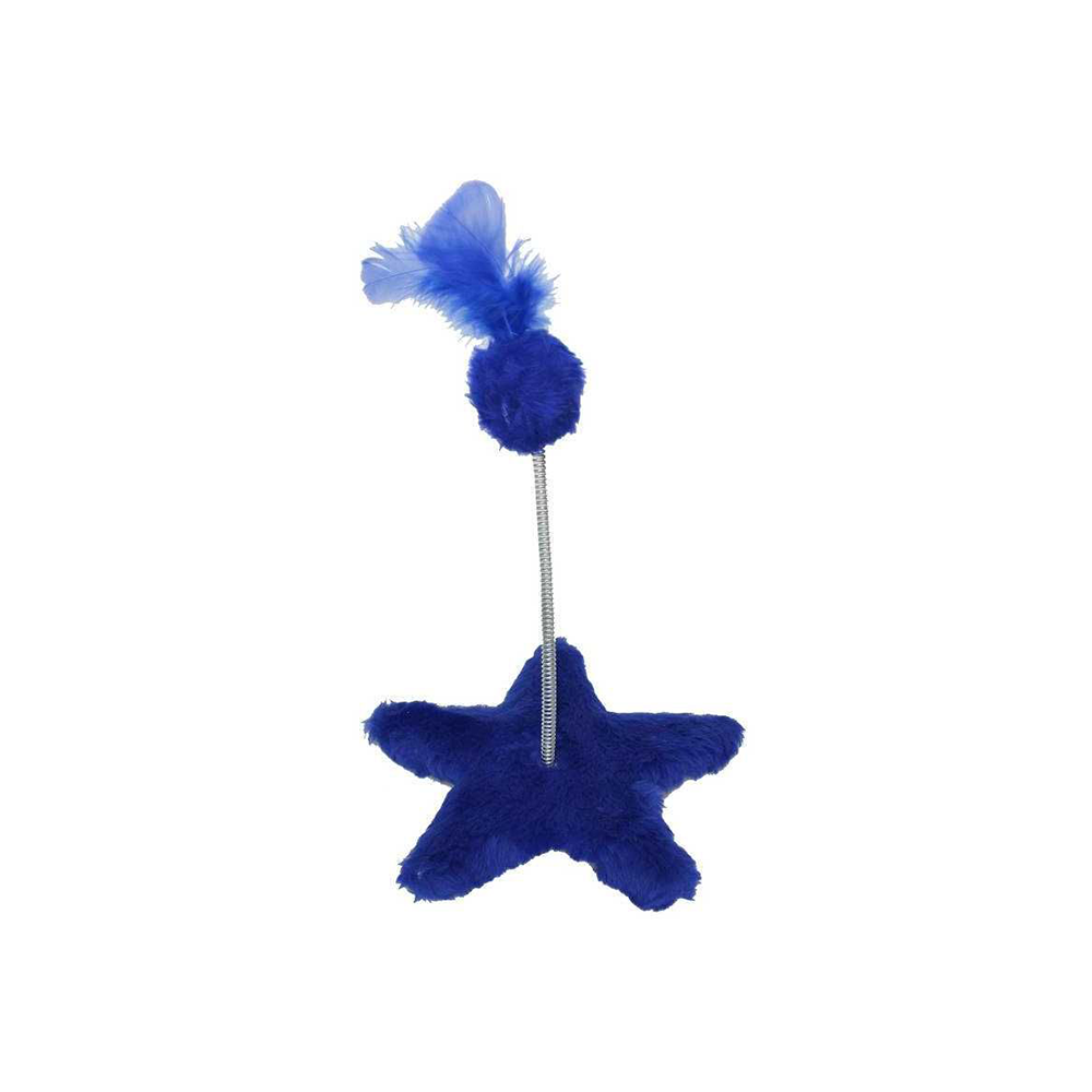 Brinquedo Estrela para Gatos Azul 20x19cm
