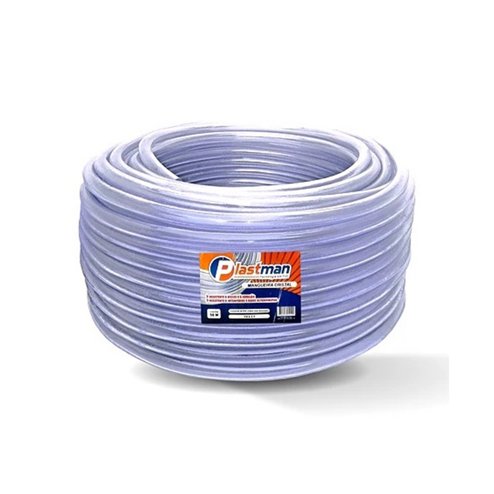 Mangueira Flex Cristal 50m 3/4×2,0mm Plastman