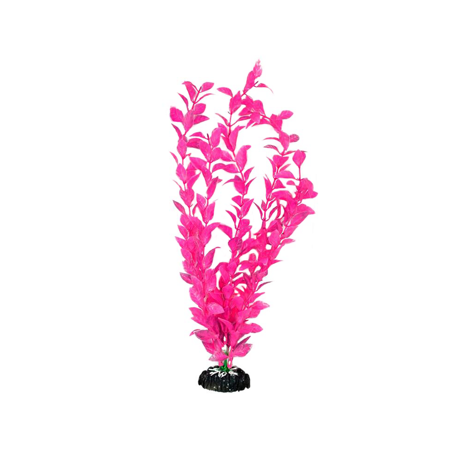 Planta Plástica 40cm Rosa para Aquários MOD871 Soma