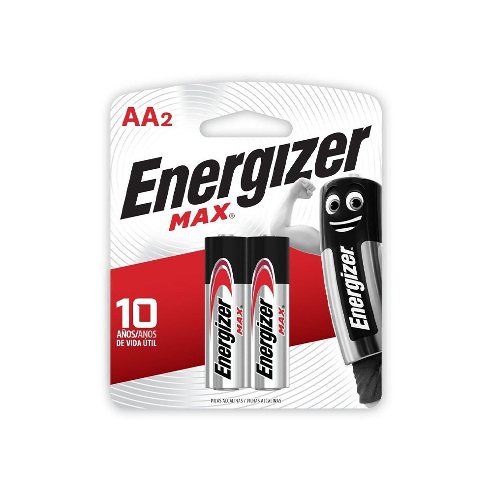 Pilha Alcalina Max AA2 Energizer