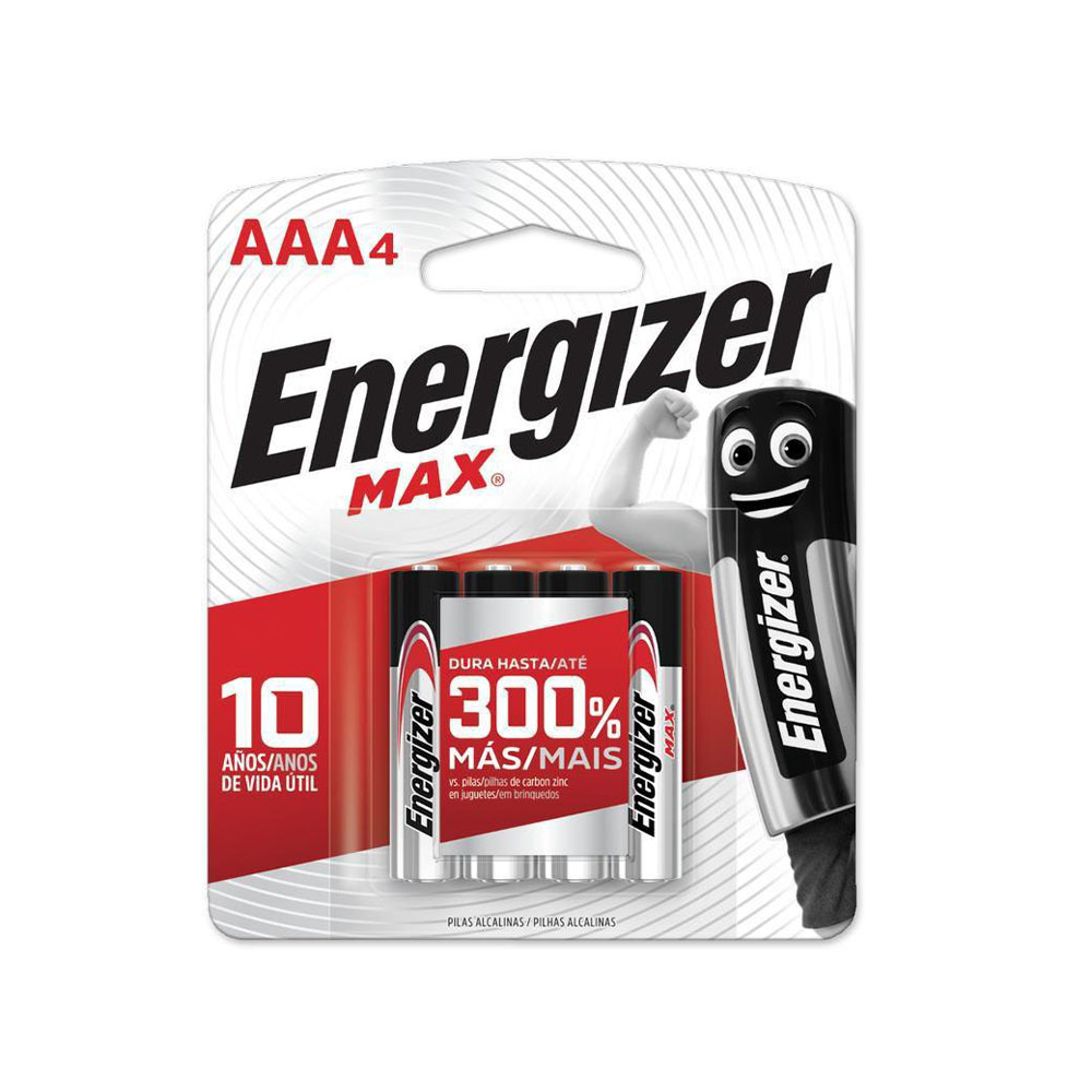Pilha Alcalina Max AAA4 Energizer