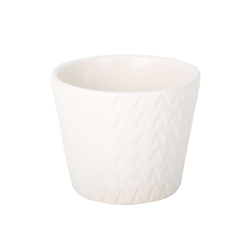 Cachepot Mosaico Off White Premium Tamanho G