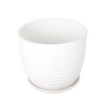 Cachepot Cerâmica Branco GR210443 Grande Casa Ok