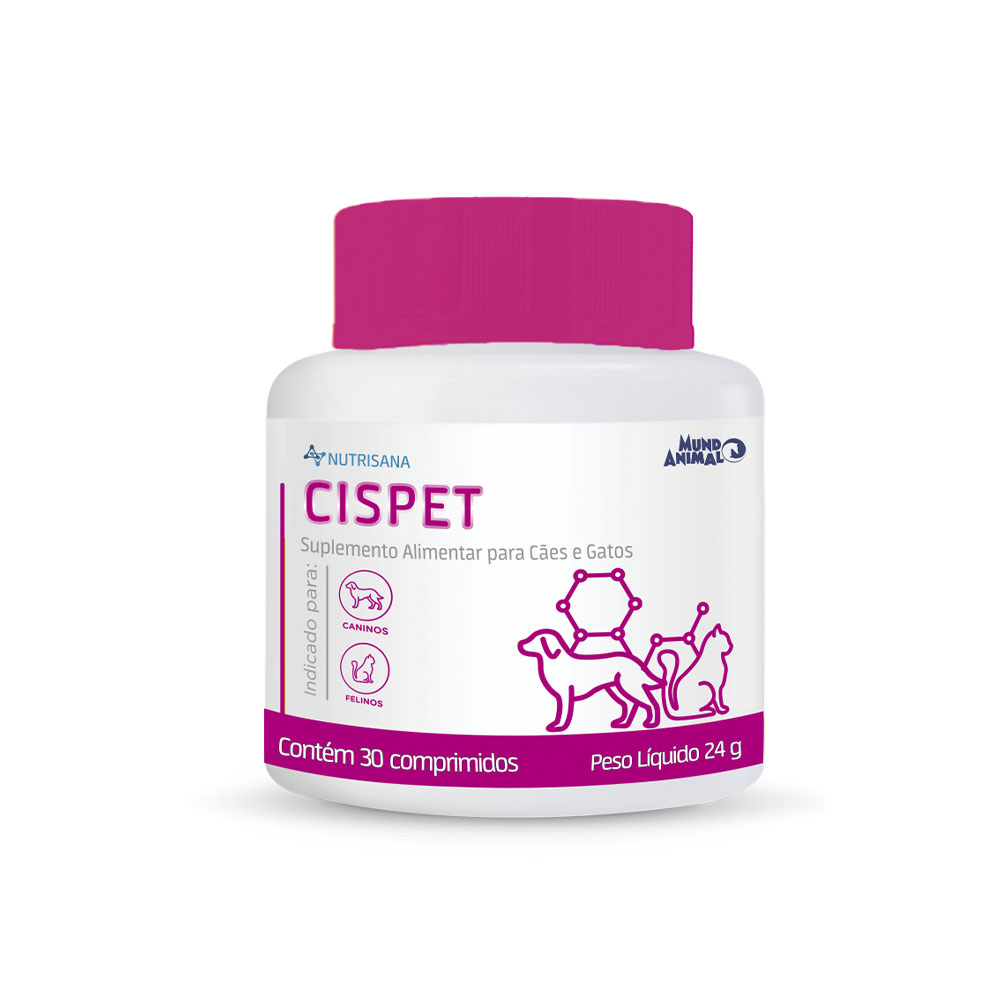 Nutrisana Cispet 30 Comprimidos para Cães e Gatos Mundo Animal