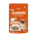 Golden Gourmet para Cães Adultos de Pequeno Porte Sabor Frango, Espinafre, Arroz Integral e Cenoura 85g