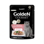 Golden Gourmet para Gatos Adultos Sabor Frango, Abóbora e Arroz Integral 70g