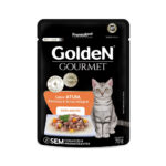Golden Gourmet para Gatos Adultos Sabor Atum, Abóbora e Arroz Integral 70g