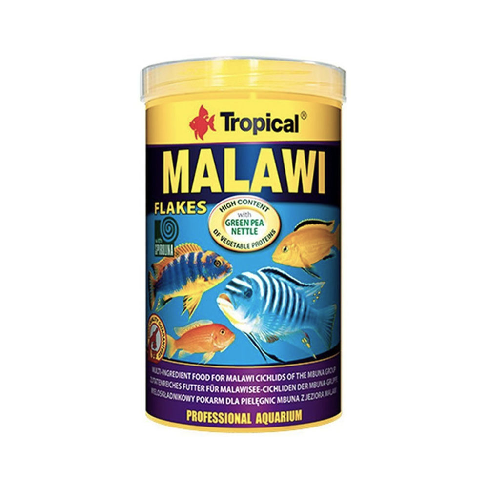 Ração Tropical Malawi Flakes para Peixes 50g
