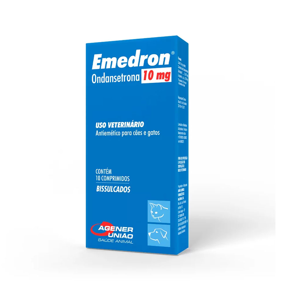 Emedron 10mg para Cães e Gatos 10 Comprimidos Agener