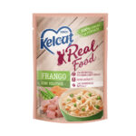 Ração Úmida Kelcat Real Food para Gatos Adultos Castrados Sabor Frango e Vegetais 85g