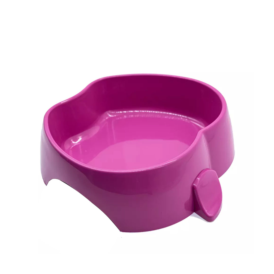 Comedouro Frutal Maçã Pequeno para Cães Rosa 350ml Pet Injet