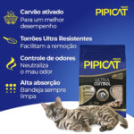 Areia Sanitária Pipicat Ultra Control para Gatos 4kg